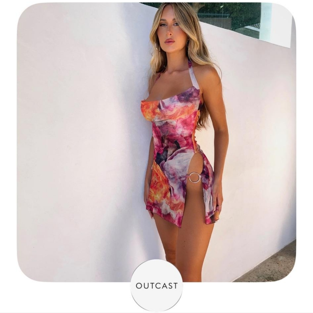 Outcast Adria printed mini dress